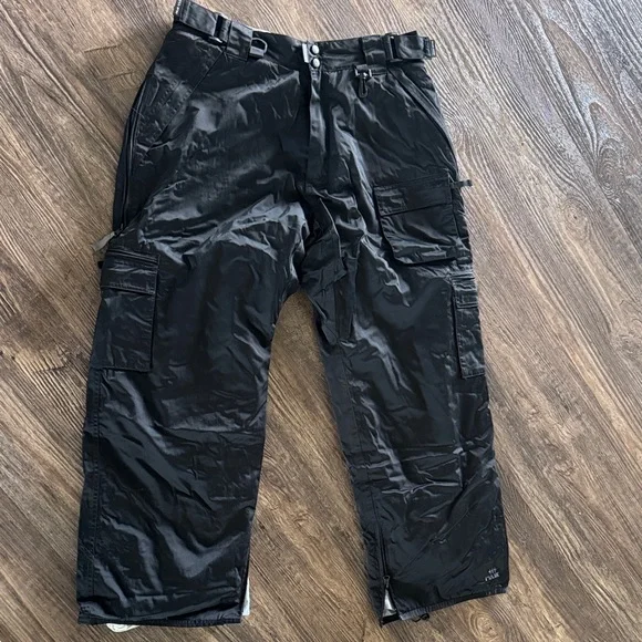 Men's Black Pulse Cargo Ski/Snow Pants - Picture 1 of 3